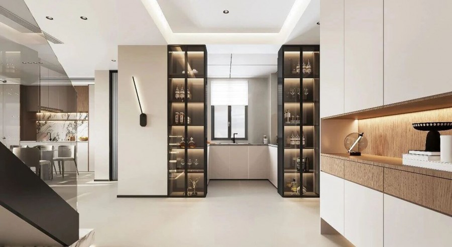 现代简约复试玄关装修效果图