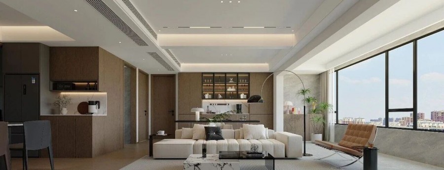 意式三居室客厅装修效果图