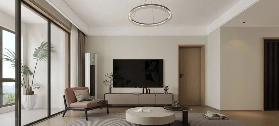 现代简约三居室客厅装修效果图