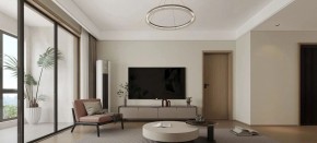 现代简约三居室客厅装修效果图