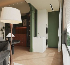 法式中古风三居室阳台装修效果图