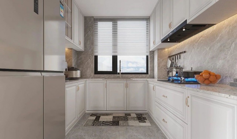 欧式别墅厨房装修效果图