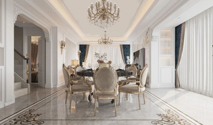 欧式别墅餐厅装修效果图