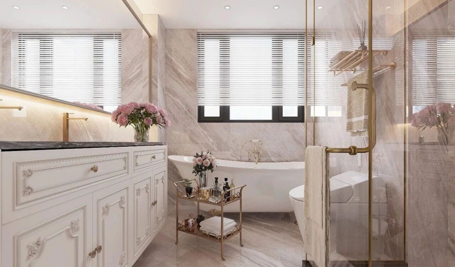 欧式别墅卫生间装修效果图