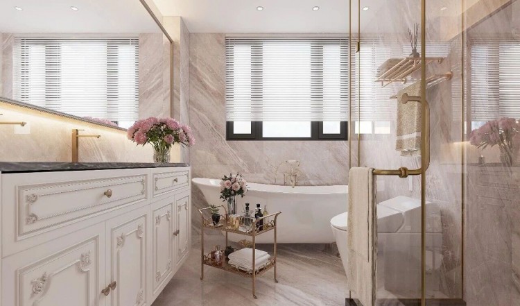 欧式别墅卫生间装修效果图