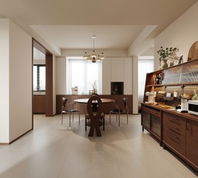 欧洲城中古风三居室餐厅装修效果图