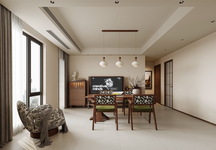 欧洲城中古风三居室装修效果图